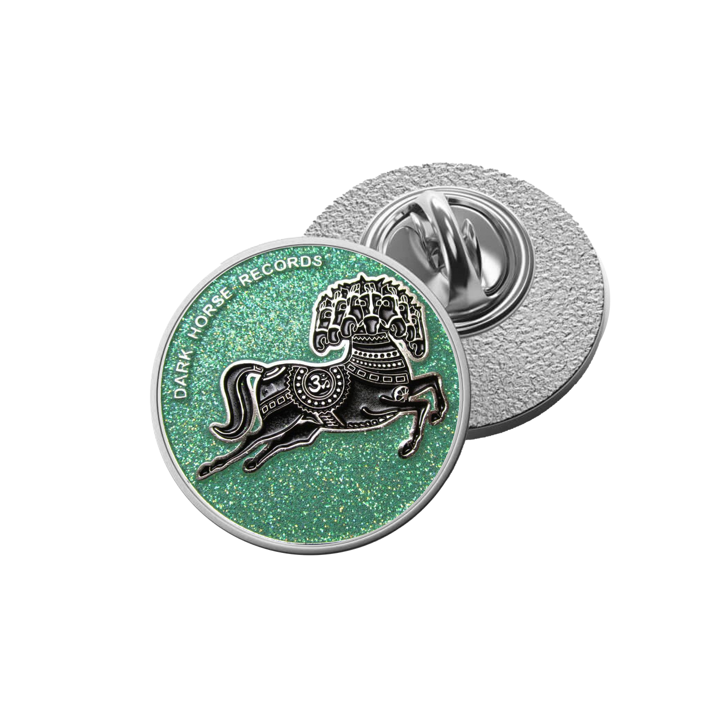 Dark Horse Records Classic Green Enamel Pin
