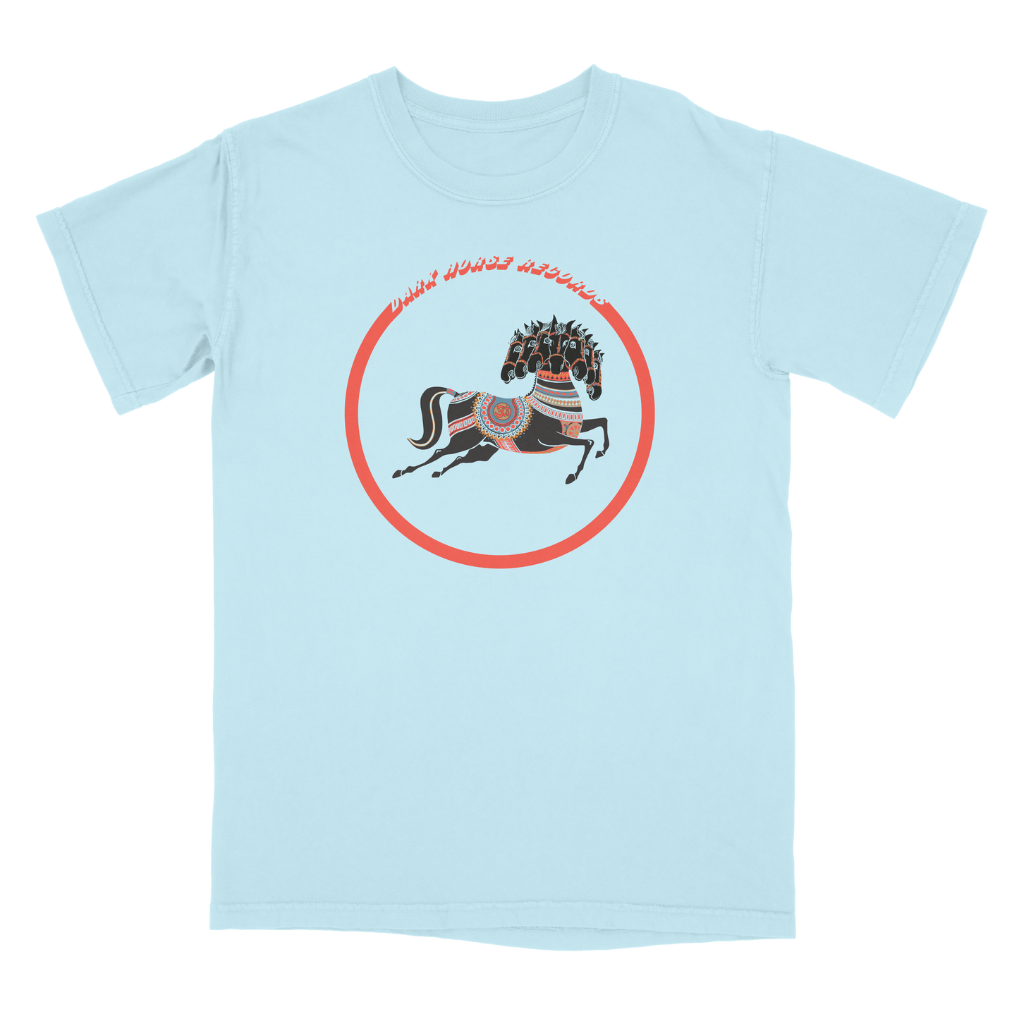 Vintage Dark Horse Records Logo Light Blue T-Shirt